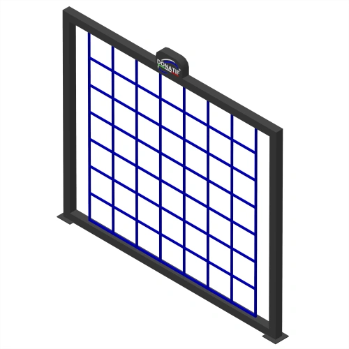Mur grillagé professionnel - CH82 | Gymnastique suédoise - Vue latérale