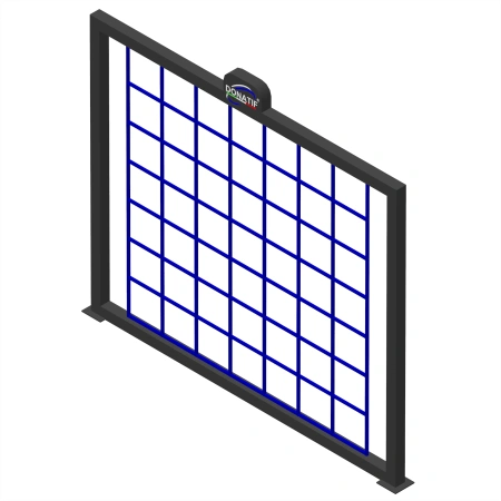 Parete a Griglia Professionale - CH82 | Calisthenics -  Visuale Laterale