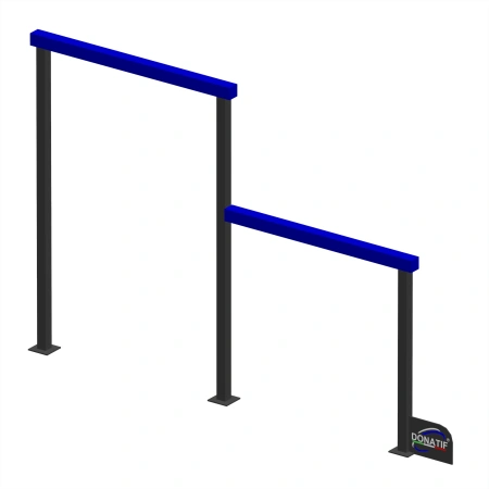 Doppelstangen-Hindernis für Calisthenics - CH83 | Außenbereich - Vollansicht