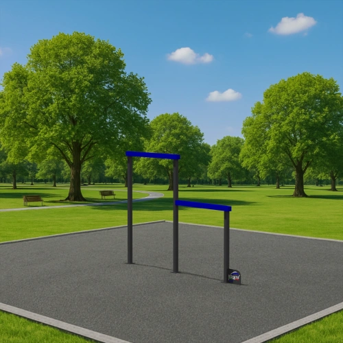 Ostacolo a Doppia Barra per Calisthenics - CH83 | Outdoor - Visuale all'Aperto