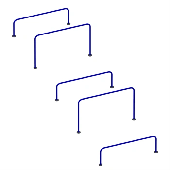 Variable Height Parallel Bars - CH84 | Outdoor Park - Full View