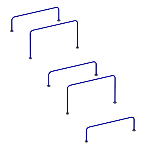 Barras paralelas de altura variable - CH84 | Parque al aire libre - Vista completa