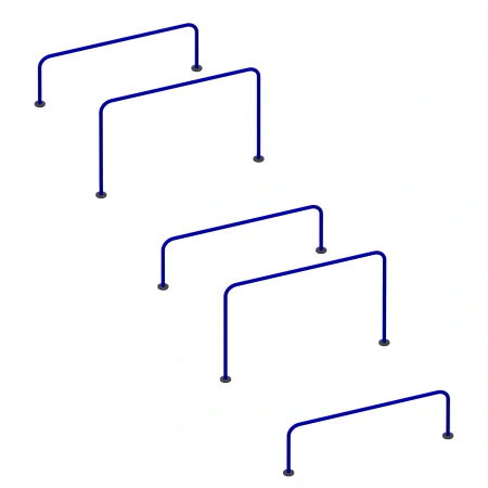 Parallelstangen mit variabler Höhe - CH84 | Outdoor-Park - Vollansicht