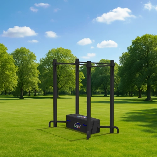 Estructura con caja personalizable - CH87 | Calistenia - Vista al aire libre