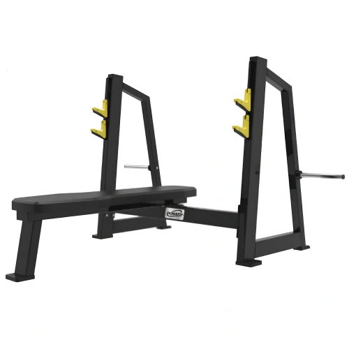 Banc Plat Olympique - Powerlifting | Professionnel - Vue latérale