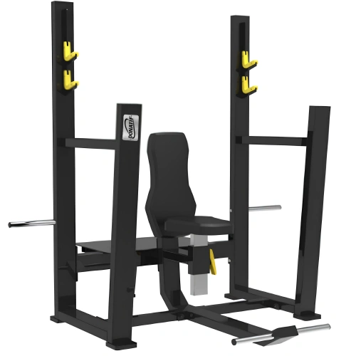 Olympic Seated Bench con Porta Dischi | Professionale - Visuale Laterale