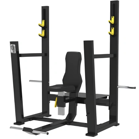 Olympic Seated Bench con Porta Dischi | Professionale - Visuale Completa