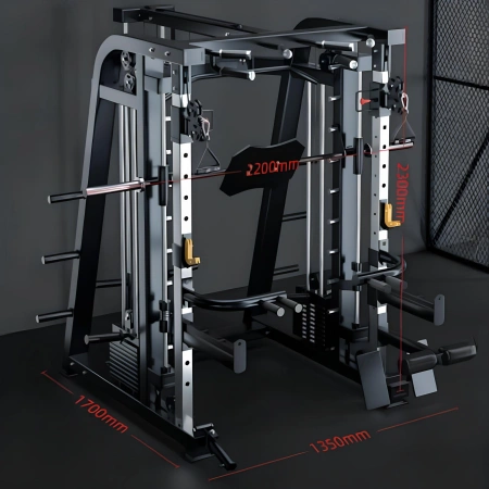 Rack multifonction - MR50 | Câbles, machine Smith, presse à jambes - Mesures complètes
