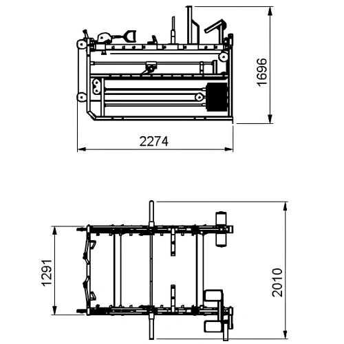 Power Rack con Piastre in Ghisa - MR70 | Altezza 227 cm - Misure