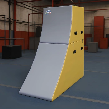 Warped Wall for Parkour Training - PK11 - Full View 2