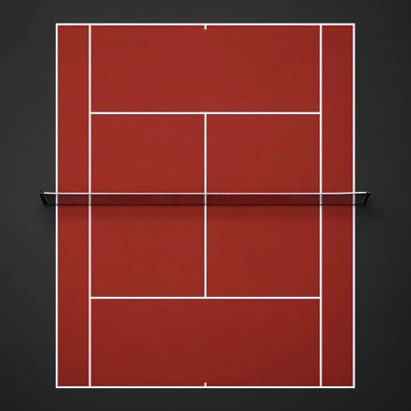 Suelo de tenis de PVC - 6 mm de espesor | Interior - Vista completa de la cancha