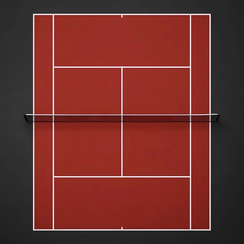 PVC Tennis Flooring - 8 mm Thickness | Indoor - Full Court View
