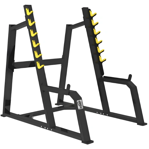 Support d’haltères pour gymnase | Professionnel - Vue latérale