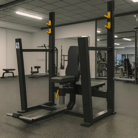 Olympic Seated Bench with Disc Holder | Professional - Usage