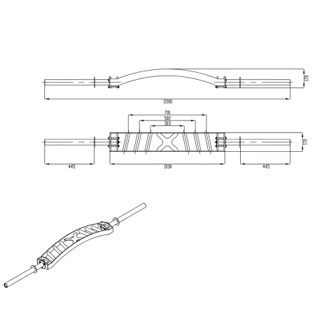 Multi Grip Cambered Bar - 25, 28, 50 mm | Su Misura