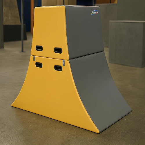 Warped Wall Obstacle for Parkour Training - PK28 - Parkour Gym View