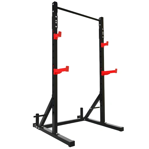 Rack de squat multifonction | Support debout pour salle de sport - Vue latérale