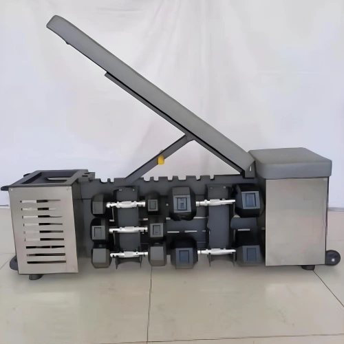 Banco ajustable con soporte para mancuernas...