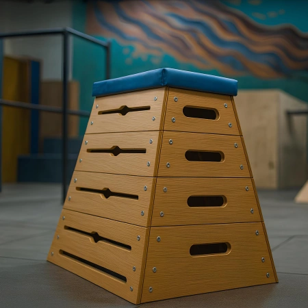 Plyometric Parkour Training Platform - PK41 - Full View Product Gym