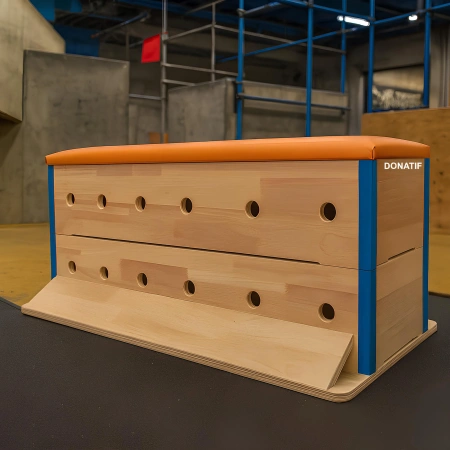 Cadre en bois pour l’entraînement de parkour - PK25 - Vue salle de sport