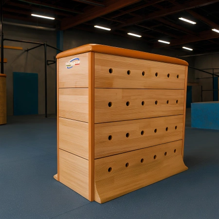 Cadre en bois pour l’entraînement de parkour - PK33 - Vue salle de sport