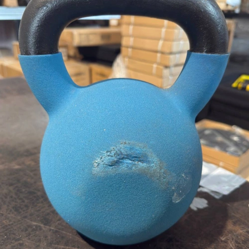 Neoprene Kettlebells with Damage | Various Weights - Blue Kettlebell Visual