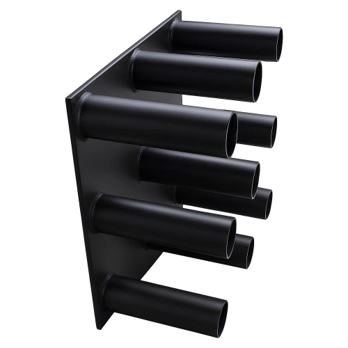 Vertikaler Stangenhalter - Durchmesser 28 mm | Professionell - Seitenansicht Rack