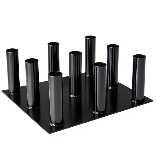 Soporte de barra vertical | Soporte para barra olímpica 50 mm - Rack de vista lateral