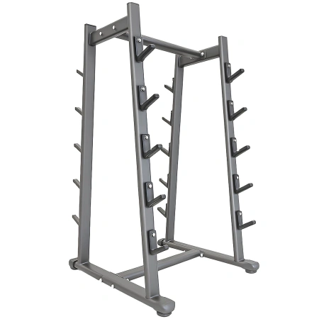 Self-Supporting Barbell Support - Space Saving | Gym - Side View Equipment