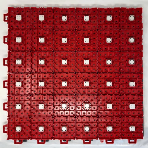 Interlocking Tennis Plate - Thickness 1.3 cm | Outdoor - Rear View