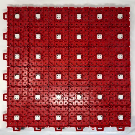 Placa de tenis entrelazada - Grosor 1,3 cm | Exterior - Vista trasera