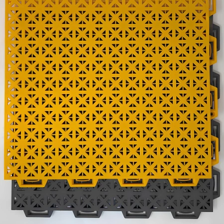 Ineinandergreifende Tennisplatte - Dicke 1,5 cm | Außenbereich - Draufsicht