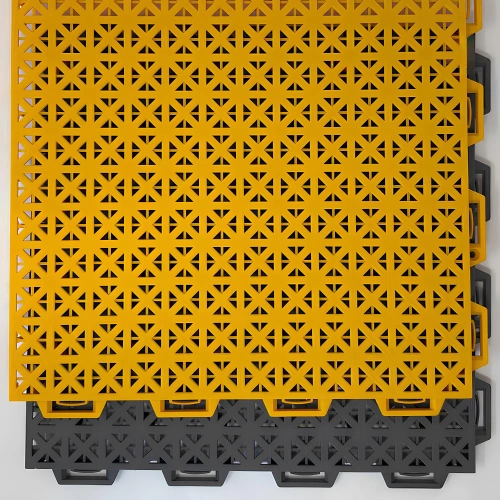 Ineinandergreifende Tennisplatte - Dicke 1,7 cm | Außenbereich - Draufsicht