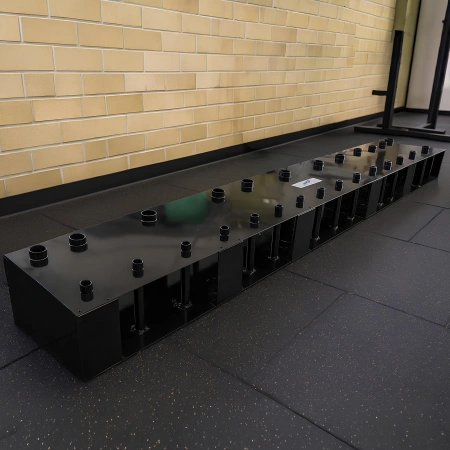 Freistehende Langhantelablage | Rimini Wellness - Nutzung