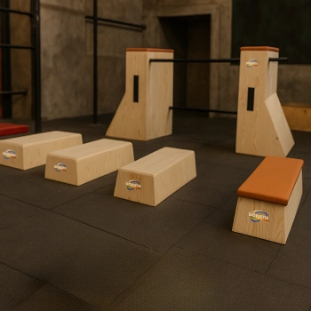 Set per Allenamento di Parkour in Legno - PK47 - Visuale Completa 2