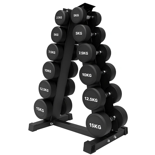 Space-saving vertical rack - 6 pairs | Fitness - View Dumbbell Equipment