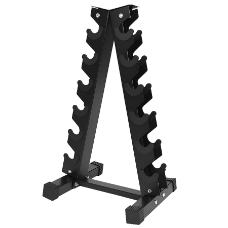 Estantería vertical para mancuernas PMV10 que ahorra espacio | 6 pares - Full View Tool