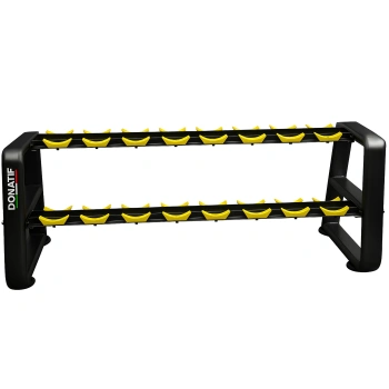 Rastrelliera Porta Manubri a 2 Ripiani - 8 Coppie