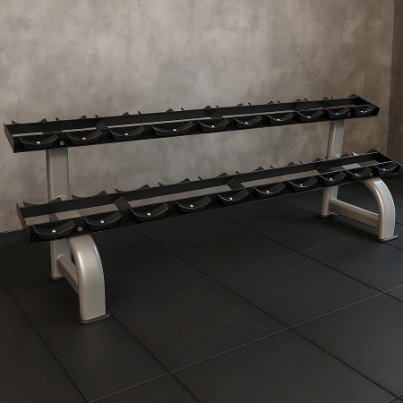 Dumbbell Rack with 2 Shelves - Professional | Gym - Use