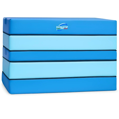 Caja de salto de parkour de 3 secciones - PK58 | Profesional - Vista de 5 secciones