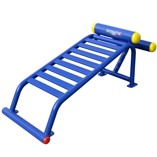 Entrenamiento al aire libre con banco de abdominales - COA30 | Profesional - Vista derecha