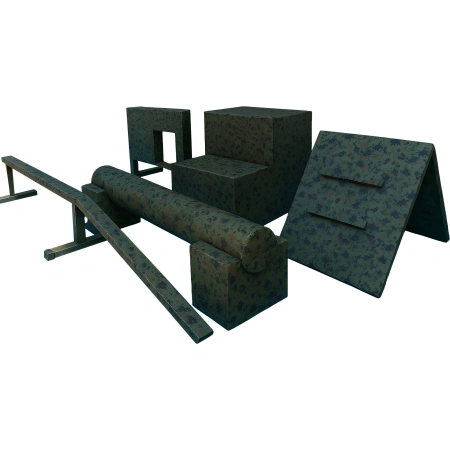 Set 5pz Allenamento Parkour - PK65 | Professionale - Visuale Completa