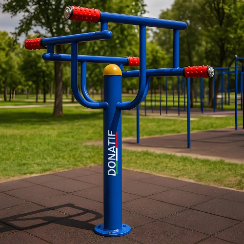 Rodillo de masaje para exteriores de 4 estaciones - COA70 - Vista en el parque