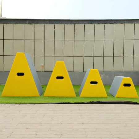 Caja de entrenamiento trapezoidal - PK4 | Parkour - Frente de producto Real View