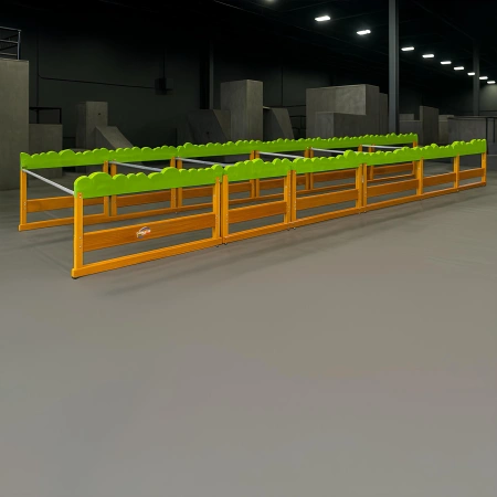 Parcours sportif pour enfants - PK48 | Professionnel - Vue complète sur la salle de sport