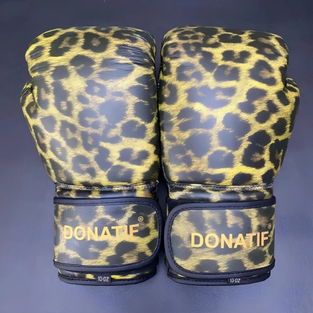 Gants de boxe Leopard Design - GB18 | Professionnel