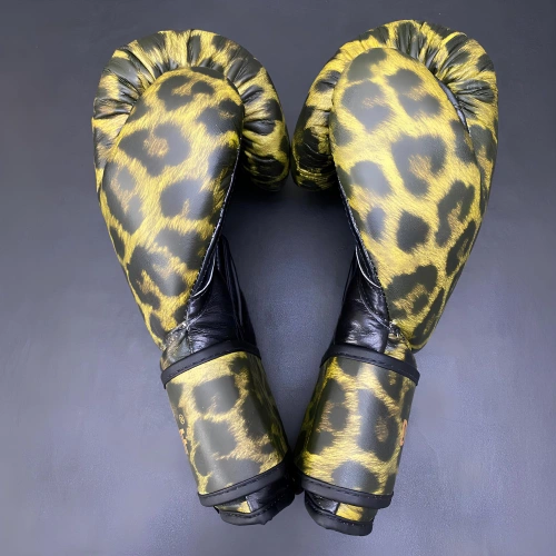 Guantes de boxeo con diseño de leopardo - GB18...
