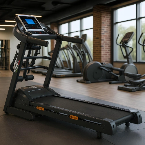 Cinta de correr que ahorra espacio con pantalla - TR125 | Gimnasio en casa - Vista completa de la habitación