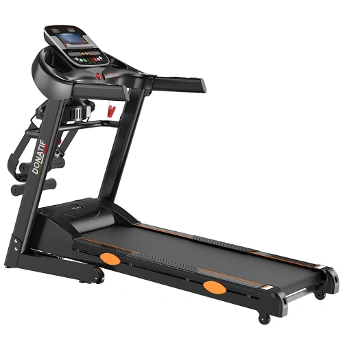 Tapis de course électrique avec écran bleu - TR130 | Salle de sport à domicile - Vue gauche