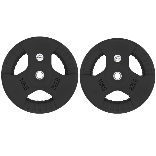 10 Kg Rubberized Disc - Hole 28 mm - Set - AMAZON